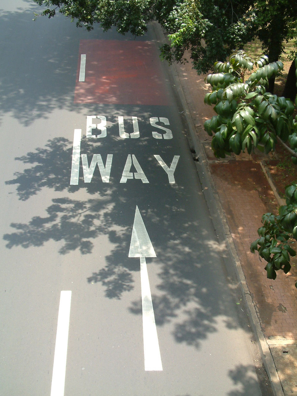 Fig. 22.37 Painted information employing a bus-only approach is also an option, as shown here from an example in Jakarta, Indonesia.