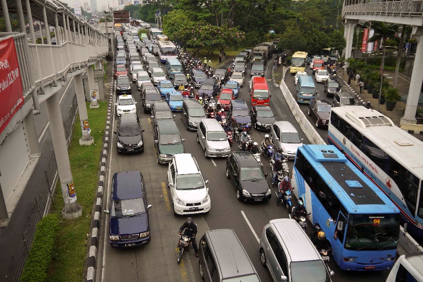 Fig. 33.2 Traffic congestion in Jakarta, Indonesia.