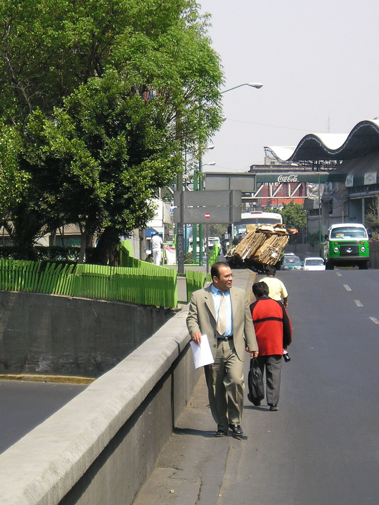 Fig. 29.5 Pedestrian conditions connecting Mexico City’s metro system to nearby municipal offices are not pedestrian-friendly.