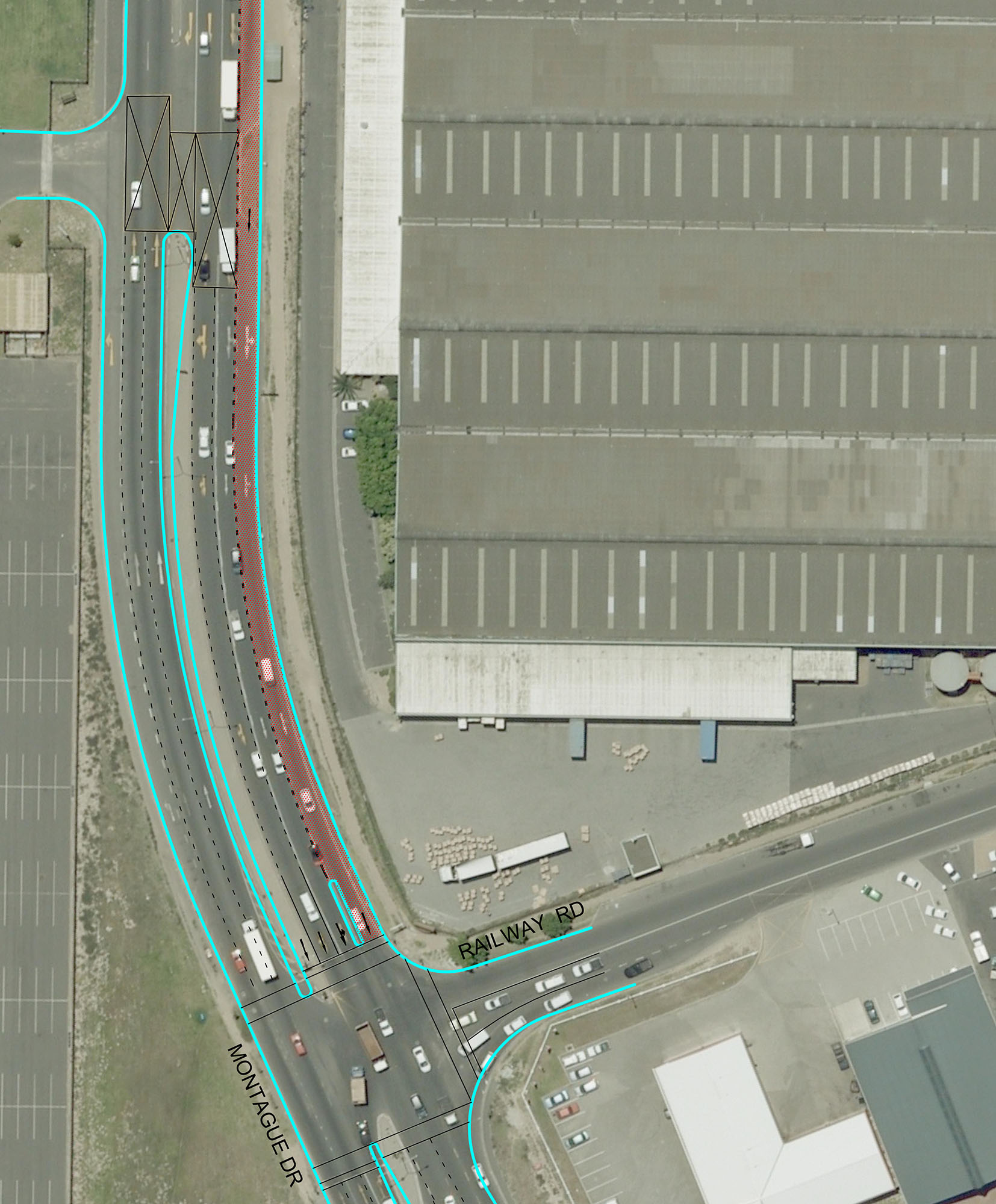 Fig. 22.48 A section of curbside queue-jump lane in Cape Town, South Africa.