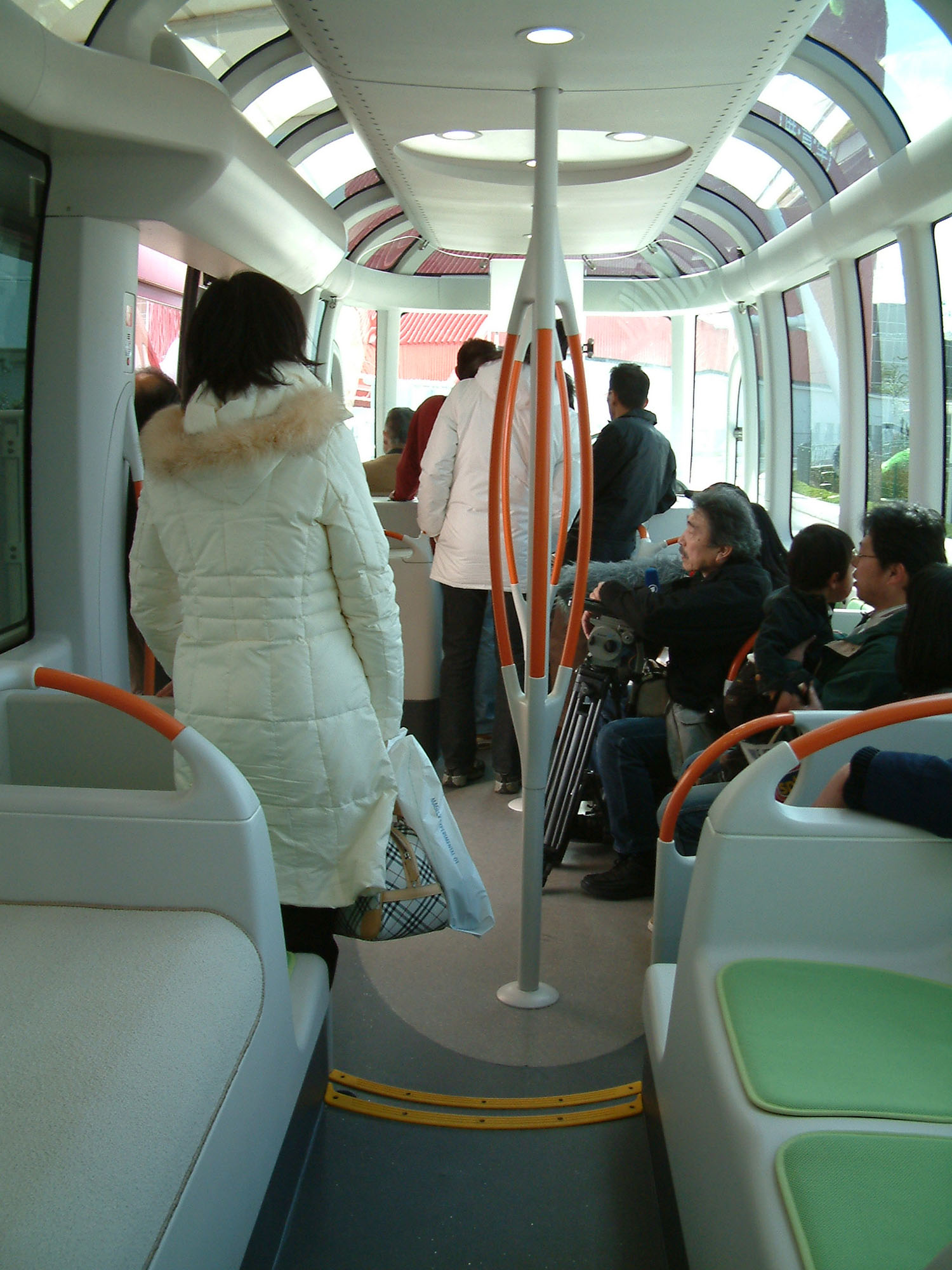 Fig. 20.26 Panoramic windows, as in this bus in Aichi, Japan, can dramatically improve the customer’s ability to see the outside environment.