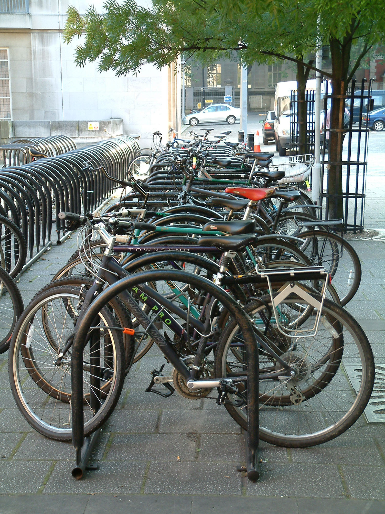 Fig. 31.29 A U-shaped bike rack is a low-cost and relatively secure option.